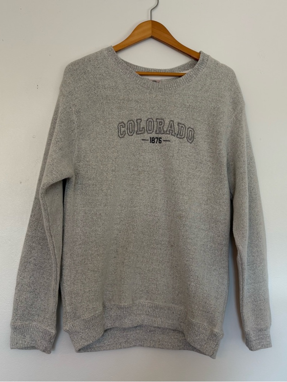 Colorado 1876 Crewneck Sweater - Light Gray